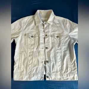 Uniqlo White Jean Jacket - Medium
